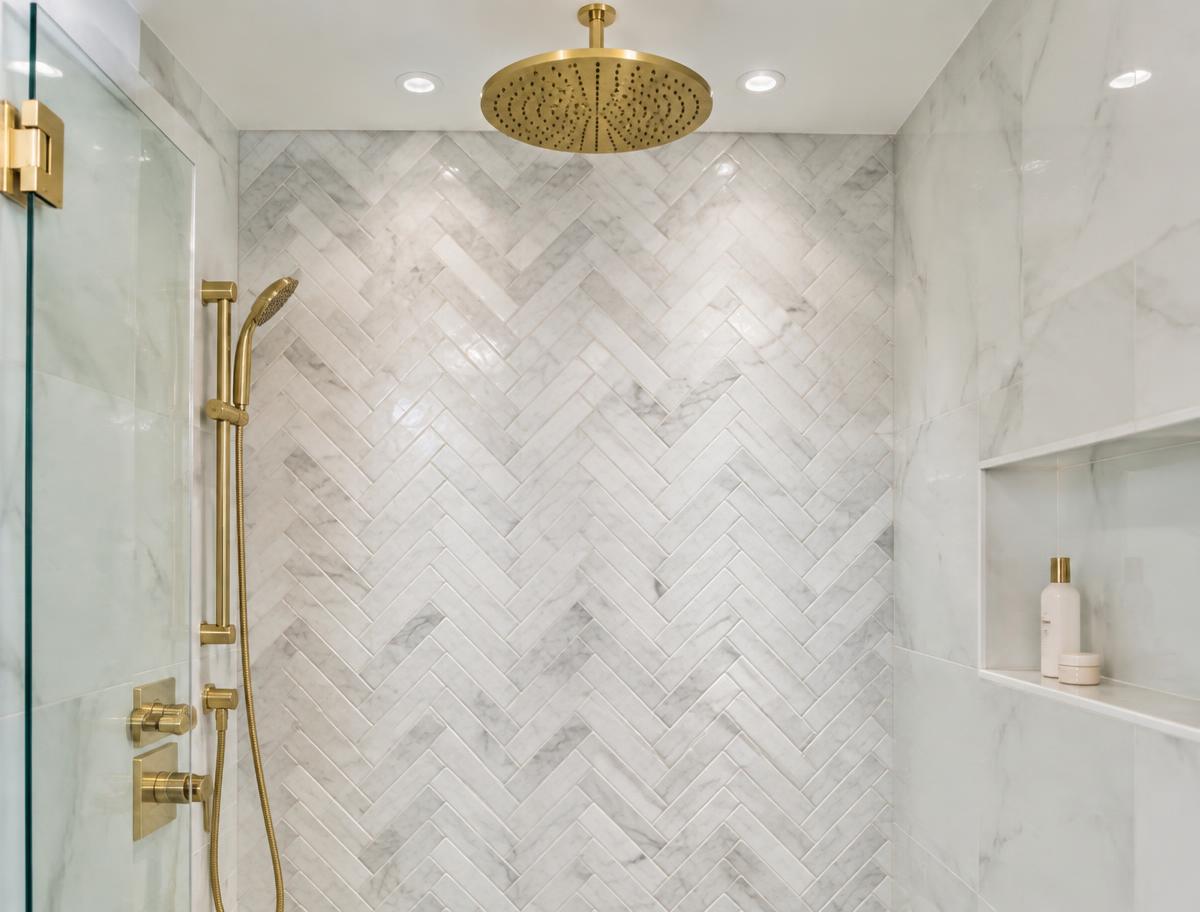 Illustrative tile and bathroom example 1