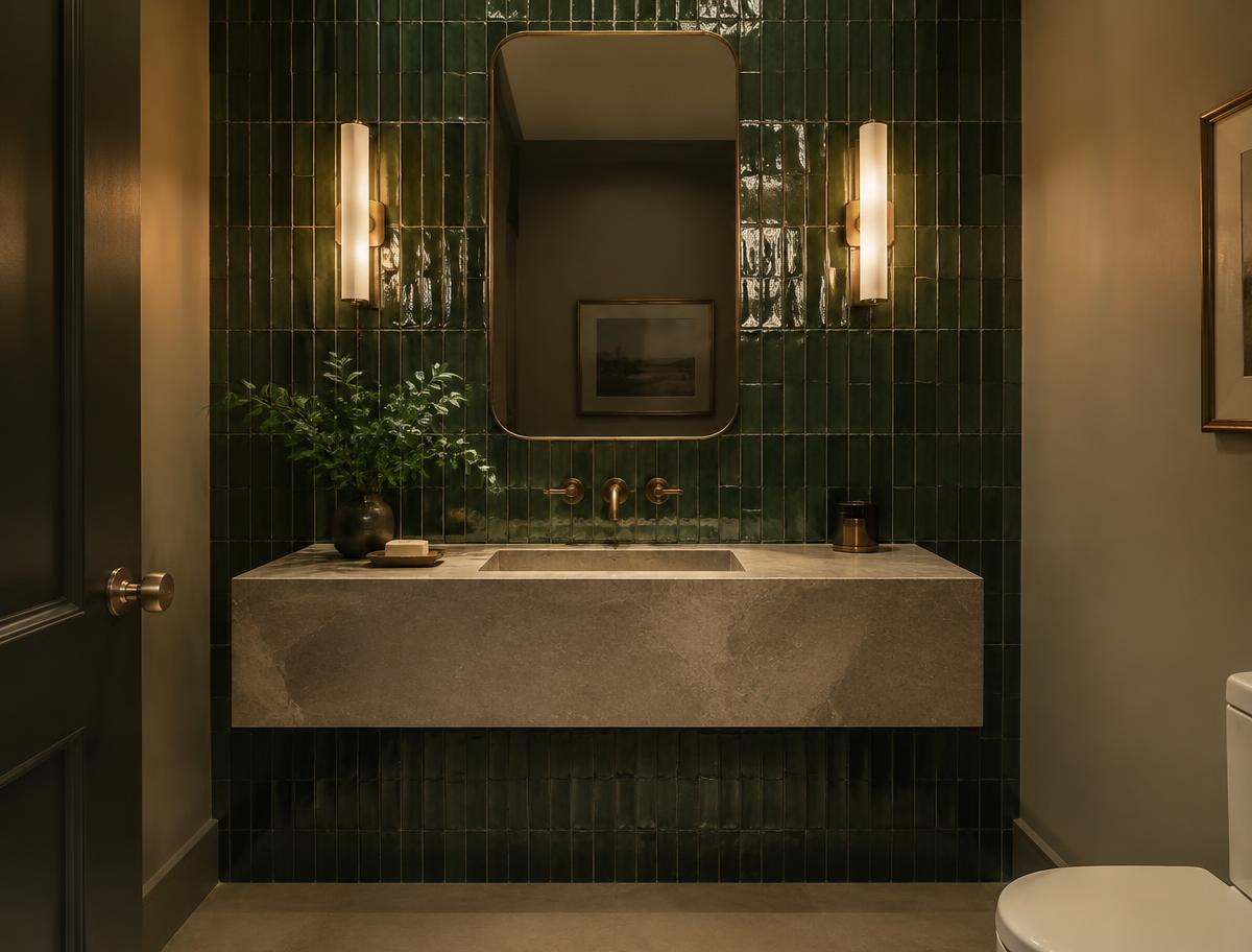Illustrative tile and bathroom example 4