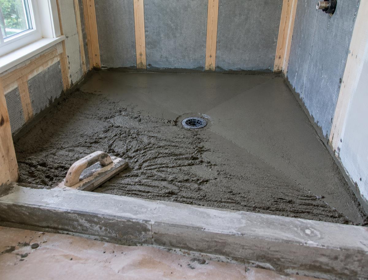 Illustrative shower pan replacement service example 1