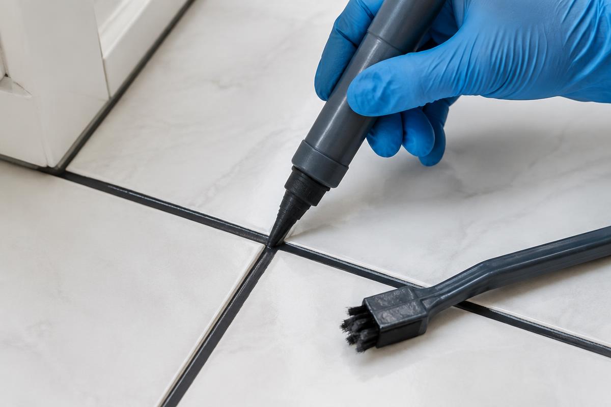 Illustrative grout staining service example