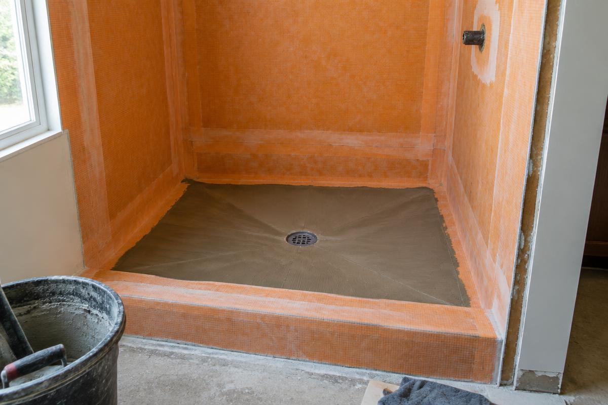 Illustrative shower pan replacement service example